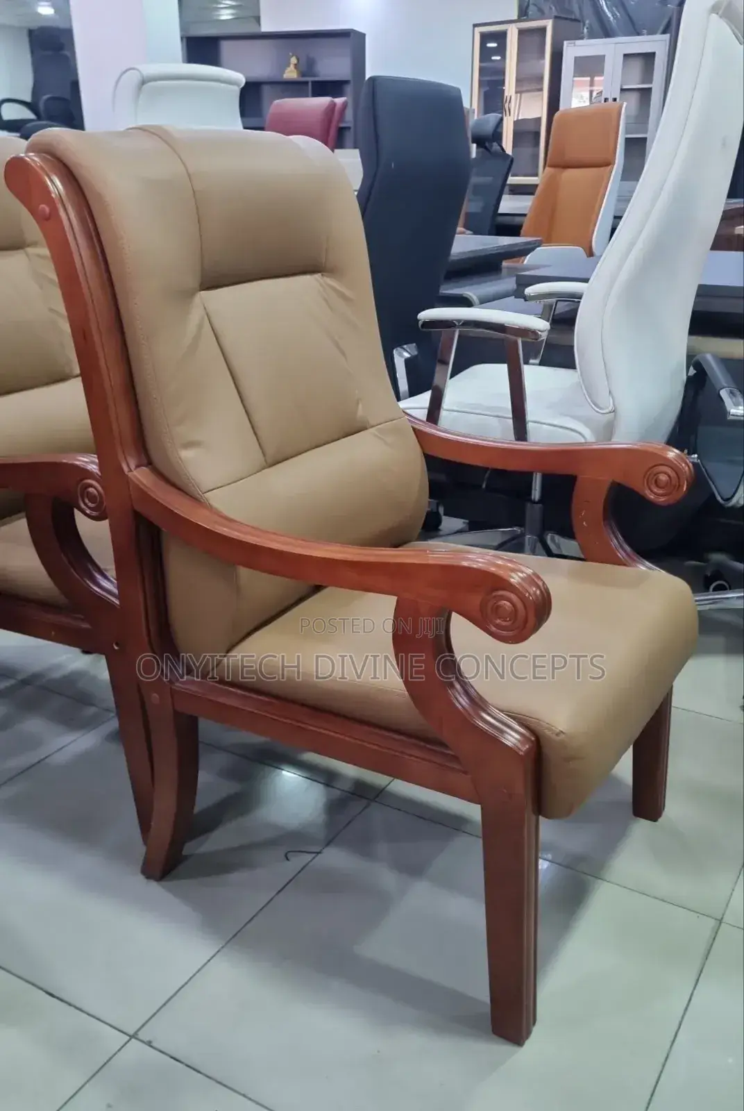 Wooden Executive Visitors Chair