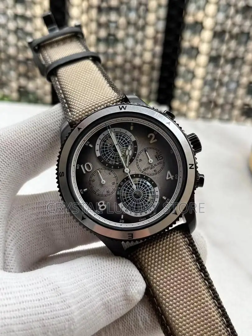 Mont Blanc Quality Luxury Men Jeans Strap Wristwatch