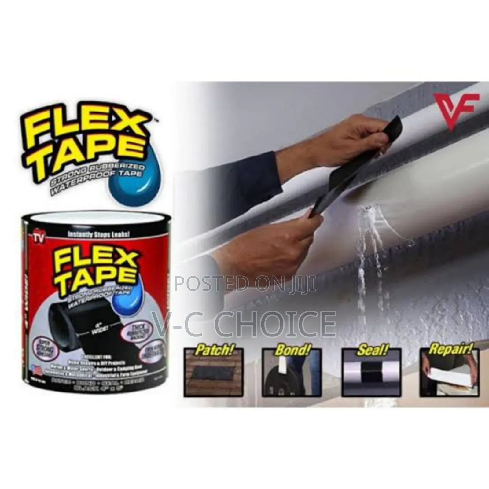 Rubberized Waterproof Tape Superstrong Flex Anti Leakage Fix