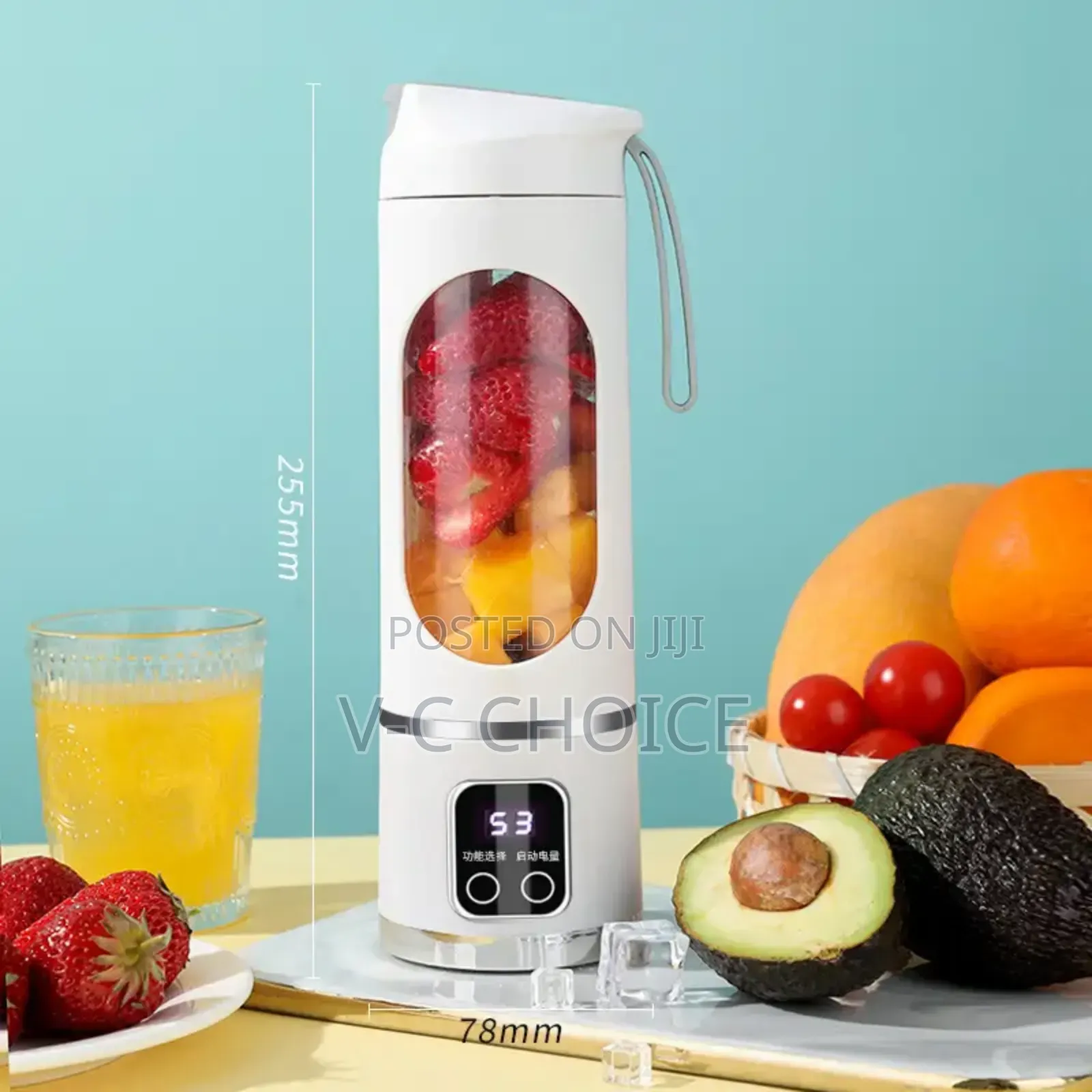 Portable Blender Crushed Electric Juicer With 3 Speed 450ml