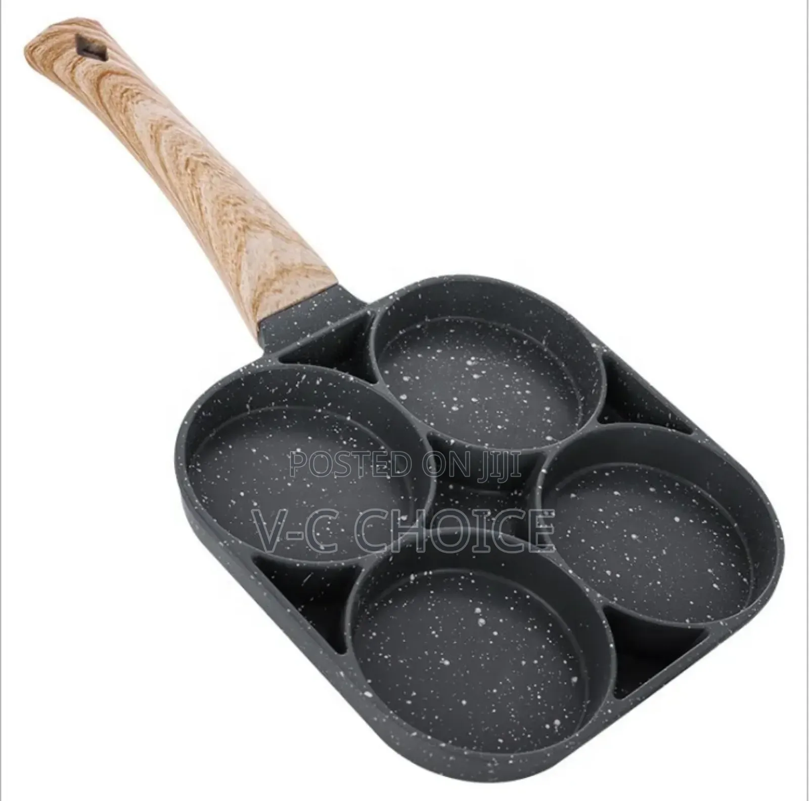 Omelette Pan Multifunction 2/4holes Pan Non Stick Frying Pan