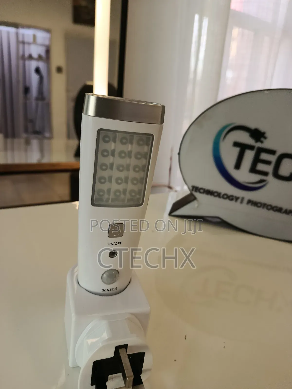 Rechargeable Emergency Sensor Torch Light With Charging Plug