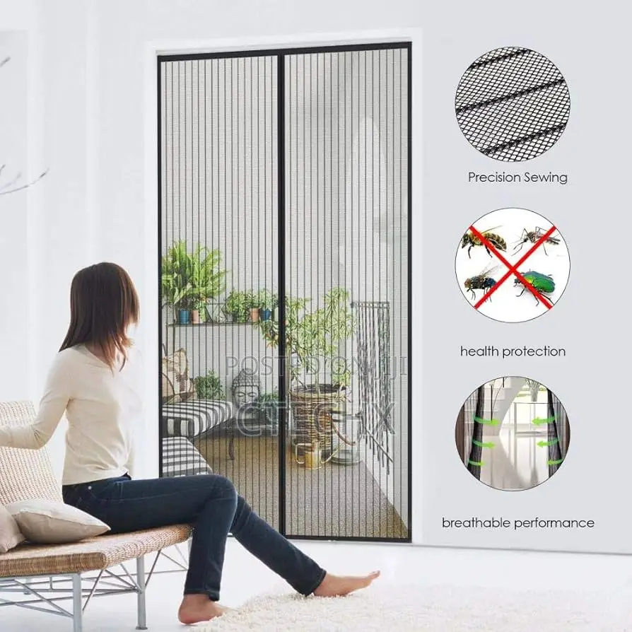 Diker Heavyduty Magnetic Screen Door Mesh Curtain 120cm X 210cm