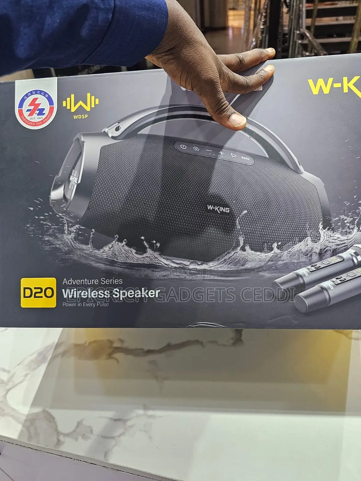 W-King D20 Wireless Bluetooth Speaker With Dual Wireless Mic