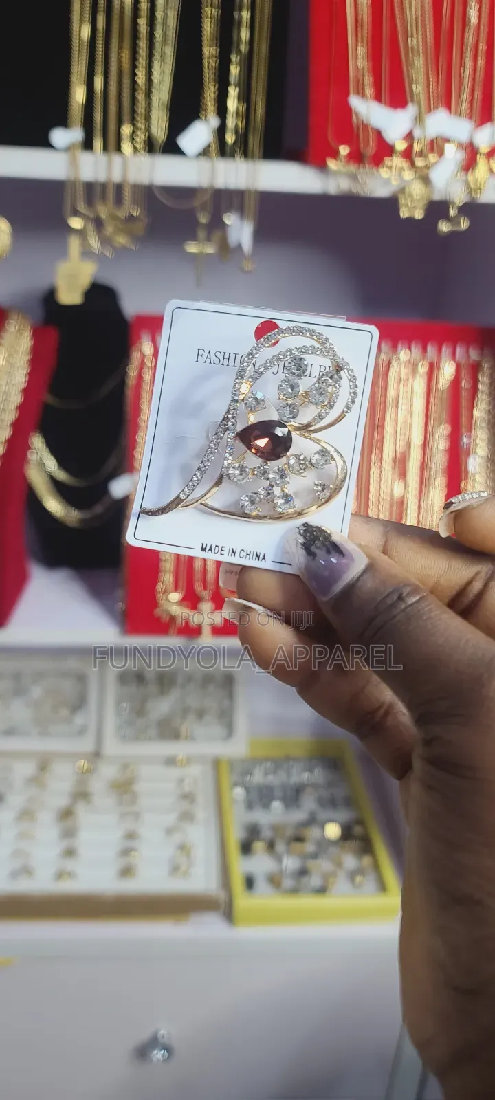 Gold Fashion Brooch