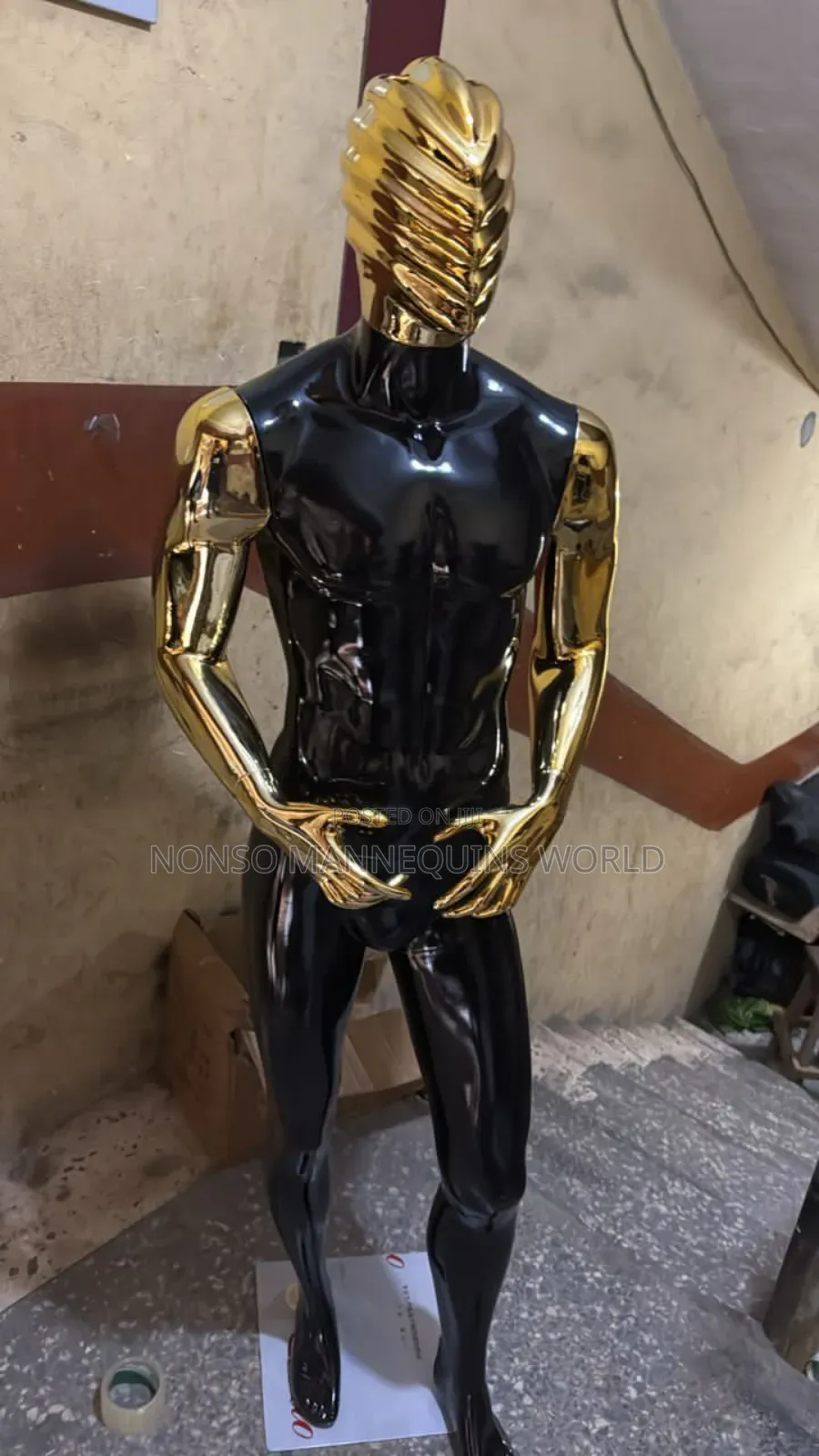Black And Rose Gold Male Spider Face
