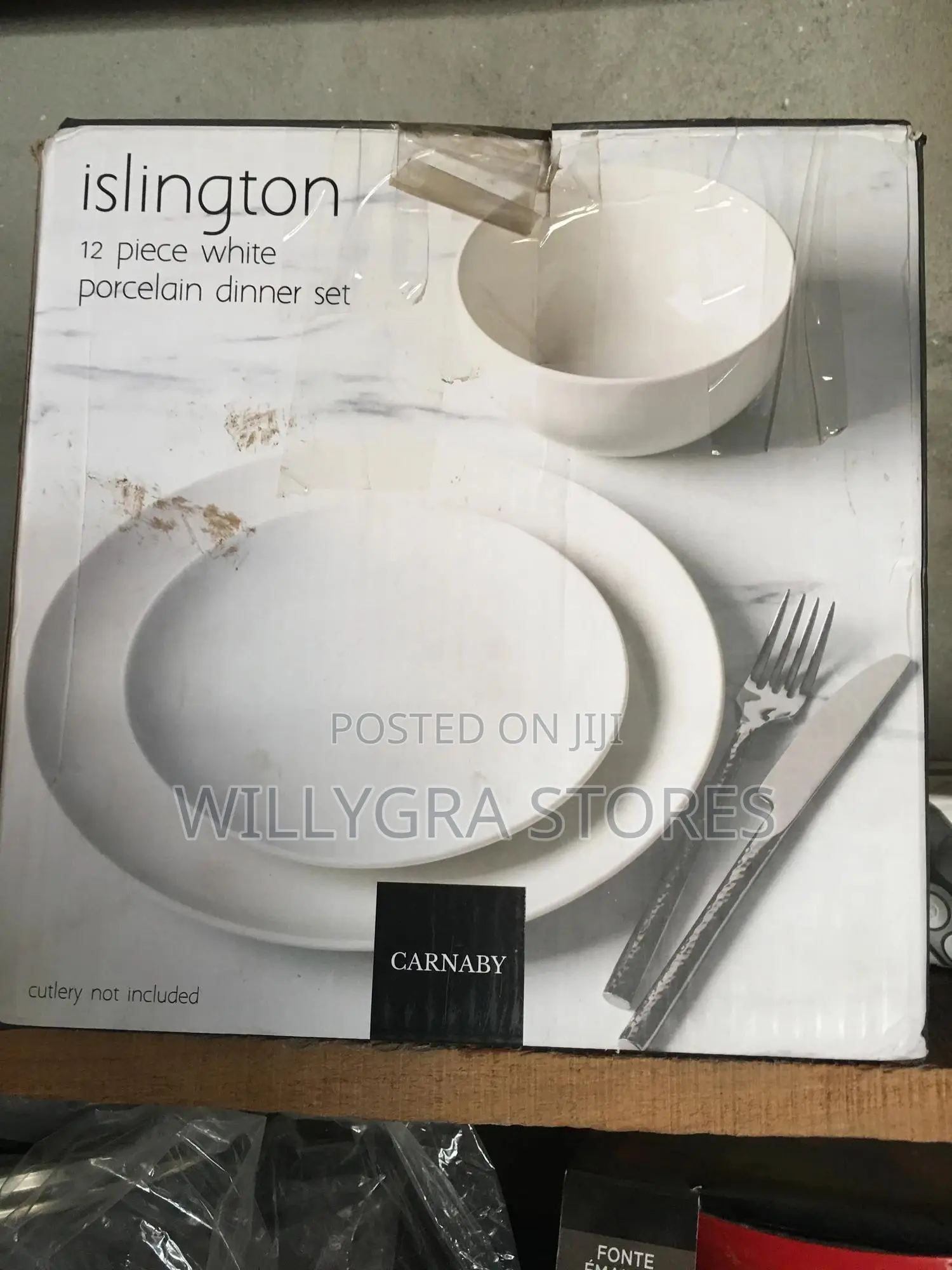 Islington 12 Piece White Porcelain Dinner Set