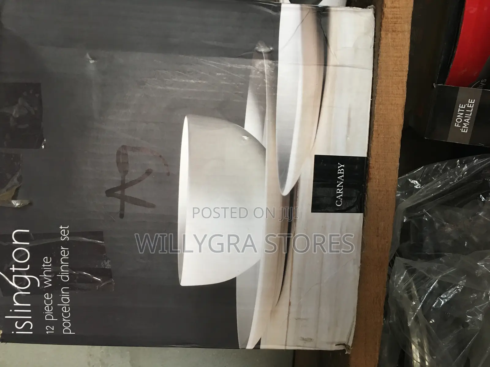 Islington 12 Piece White Porcelain Dinner Set
