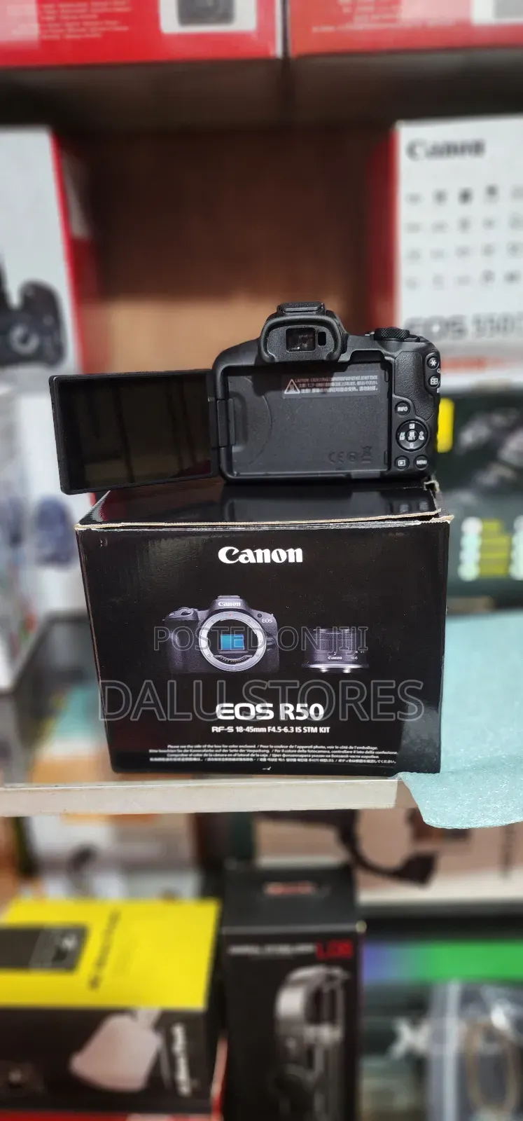 Canon Eos R50 Mirrorless Camera With 18-45mm Lens