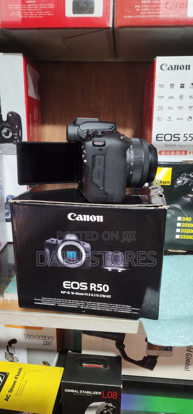 Canon Eos R50 Mirrorless Camera With 18-45mm Lens