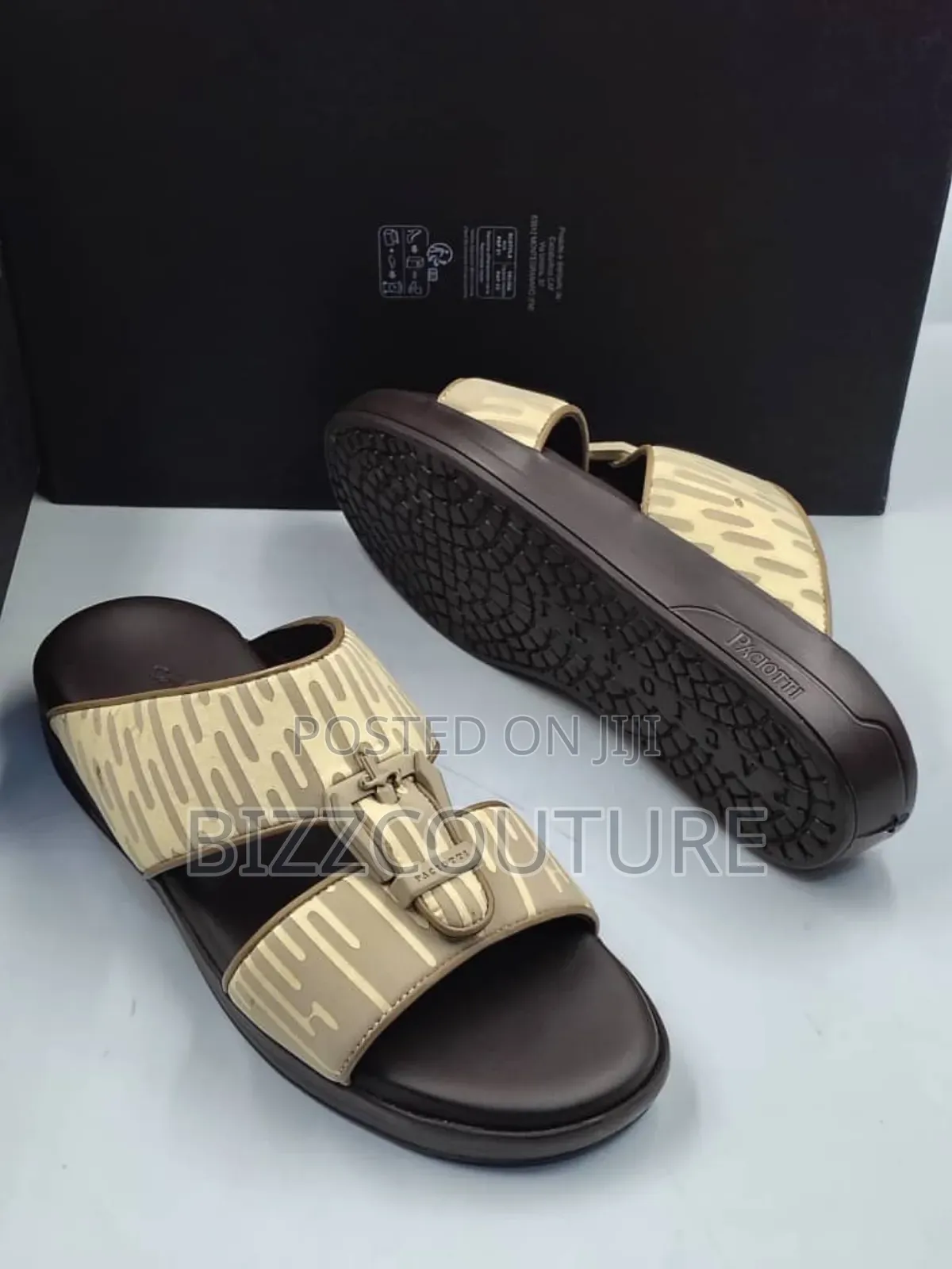 Original Italian Cesare Paciotti Slippers Available in Store