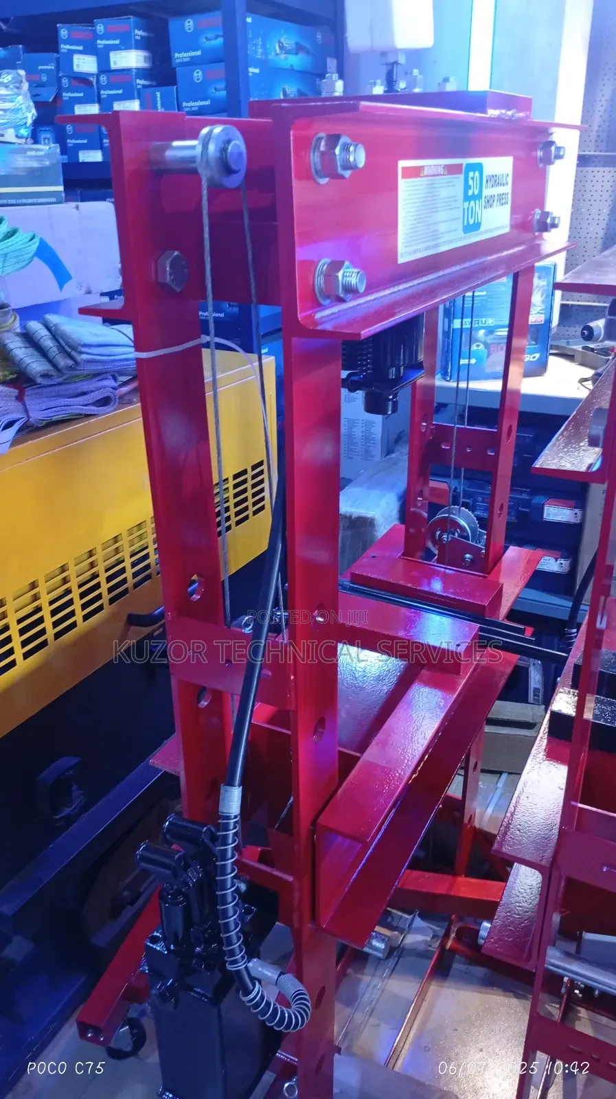 50 Ton Hydraulic Shop Press