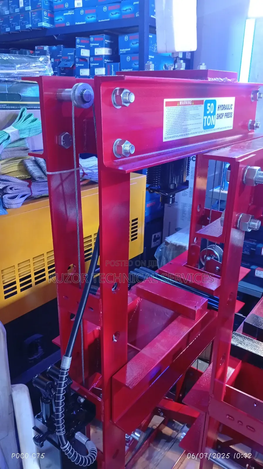 50 Ton Hydraulic Shop Press