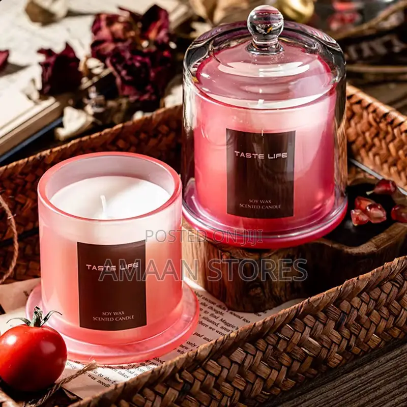 Large Scented Candle Cup in Glass Cup With Lid— Soy Wax 150g
