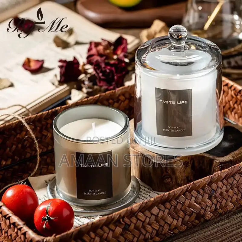 Large Scented Candle Cup in Glass Cup With Lid— Soy Wax 150g