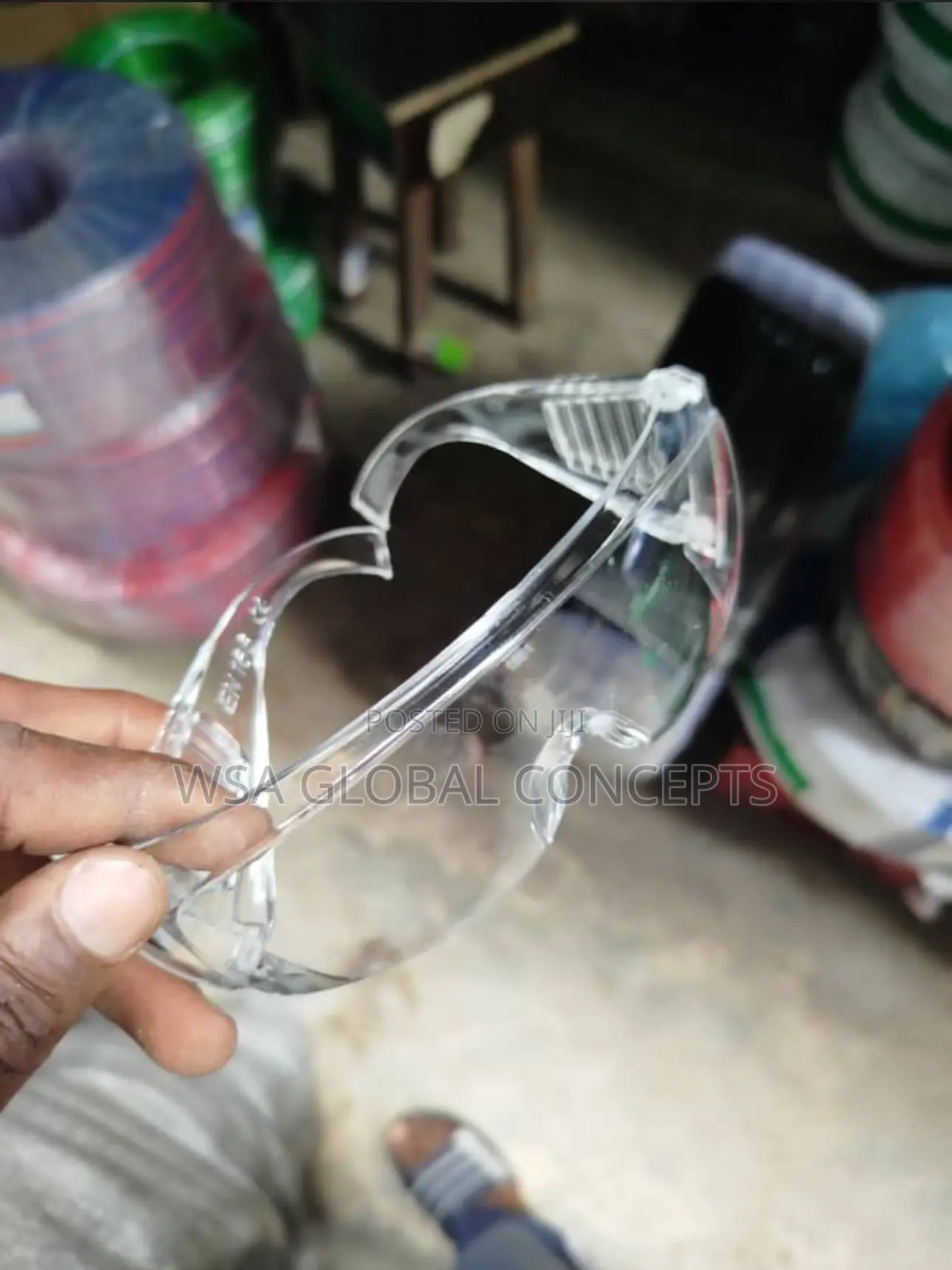 High Quality White Safety Eye Goggles