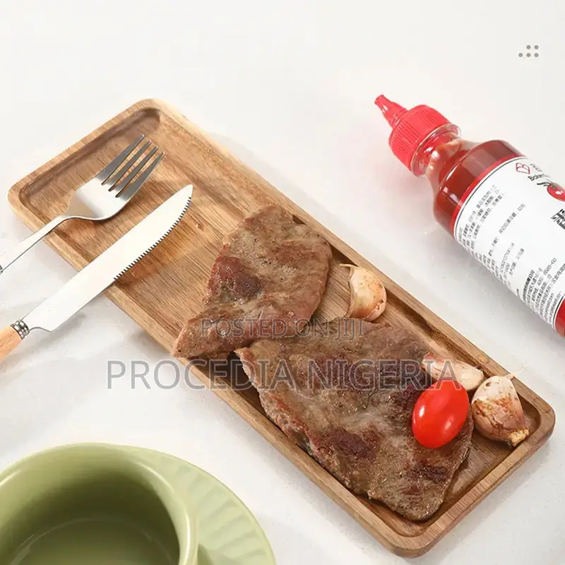 Wooden Steak Plate / Food Tray – 29cm