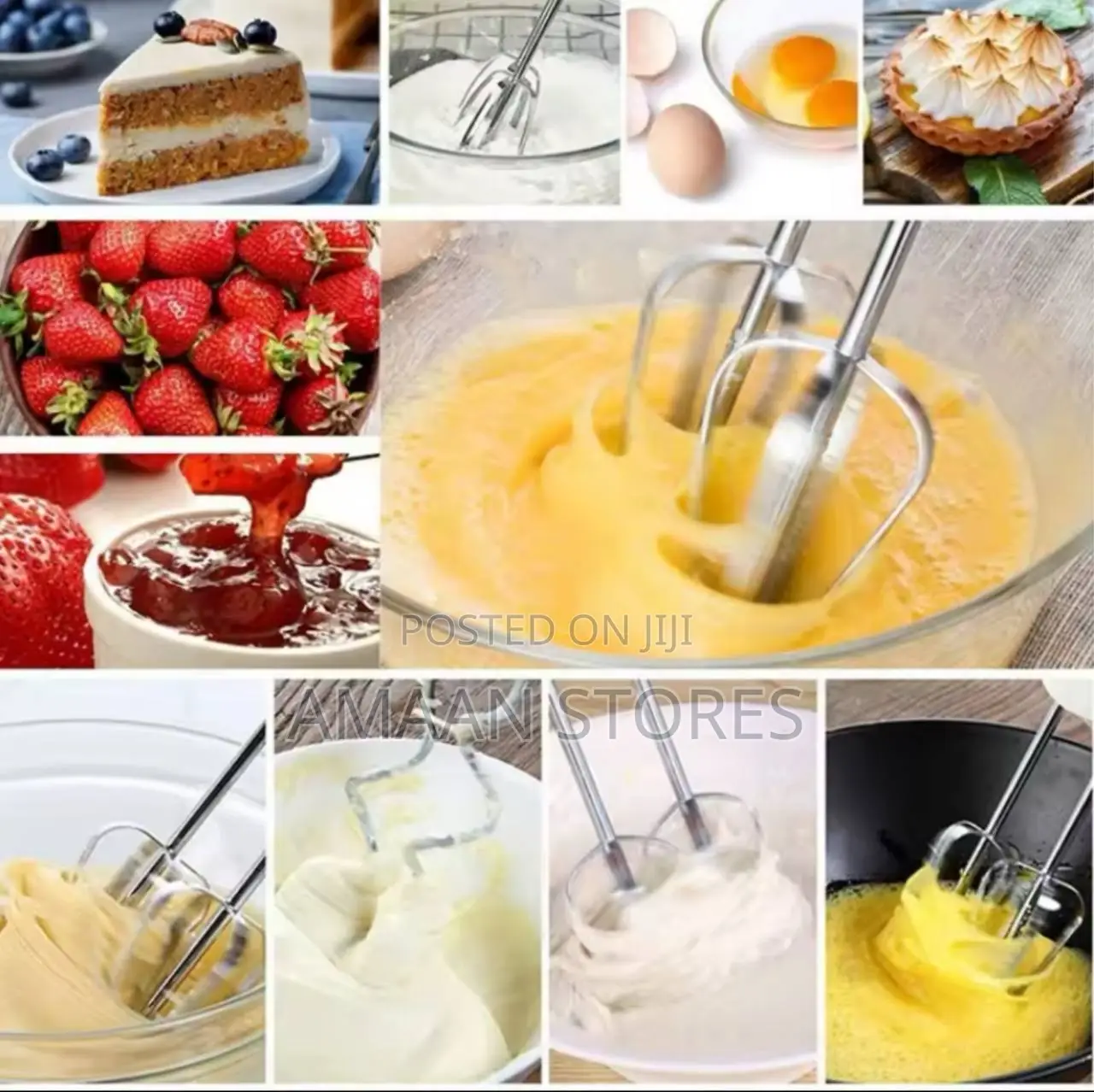 7-Speed Stainless Steel Hand Mixer – Compact Powerful