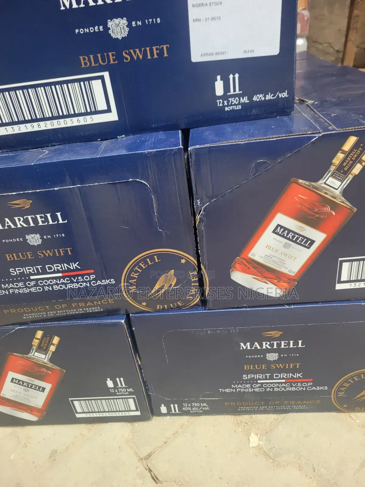 Martell Blue Swift by 12 Bottles