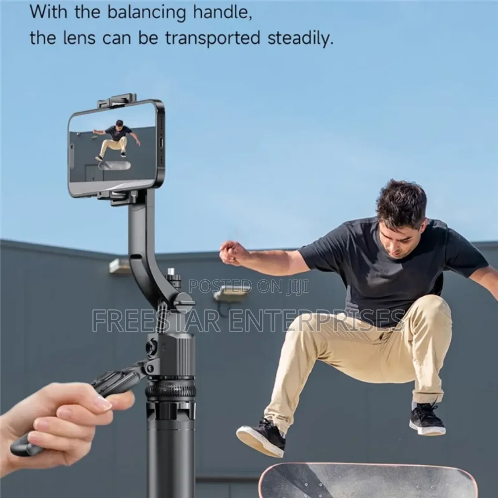 C17 Smart Ai Tracker Gimbal Tripod Selfie Stick 4 Leg Stand.