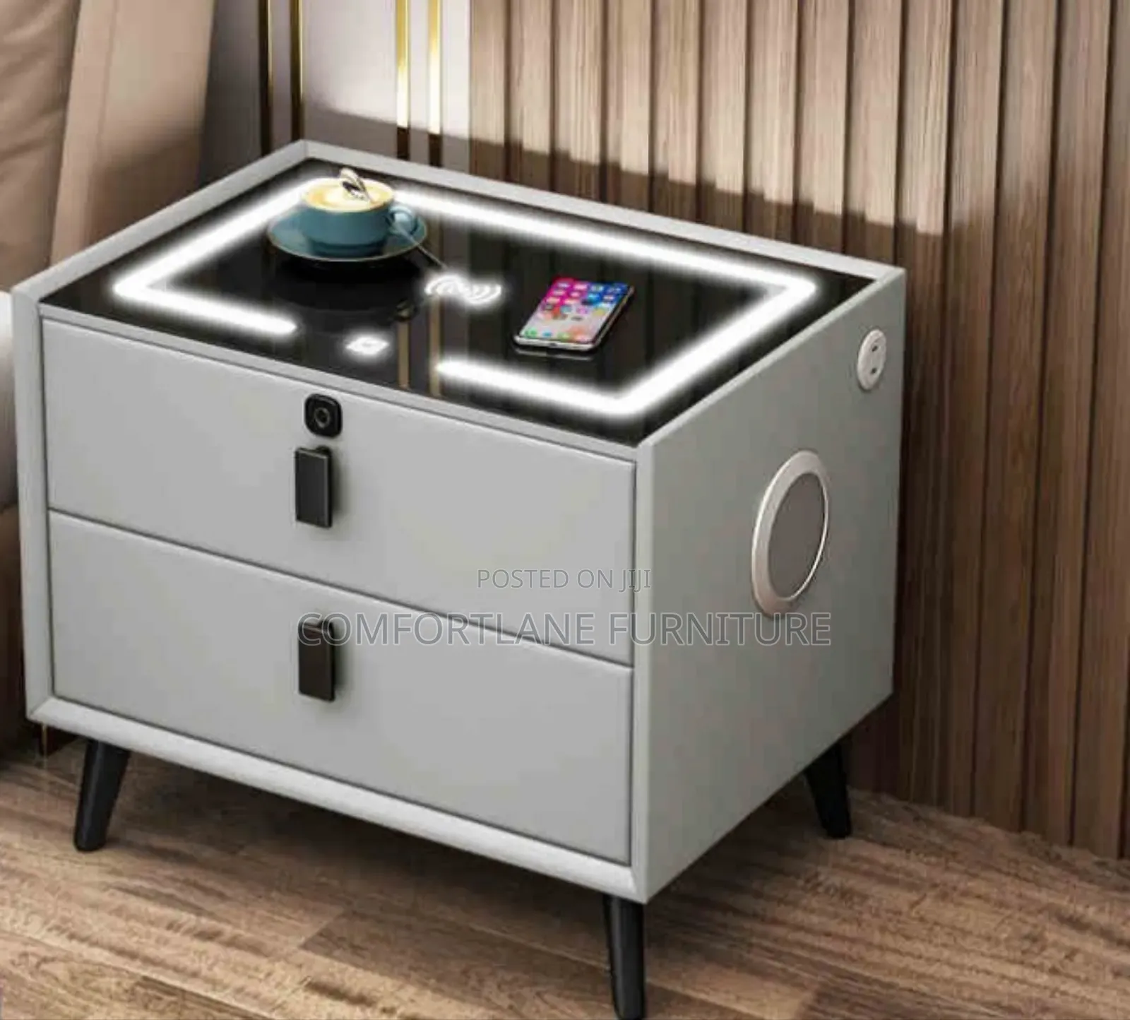 An Electric Table With Charging Spot and Music