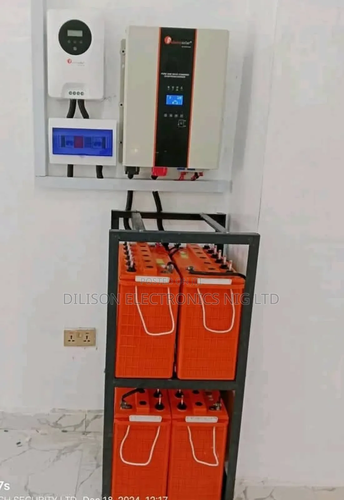 Complete Set Solar. 5kva-48v/ 4 Tubular Battery/12pcs-300w