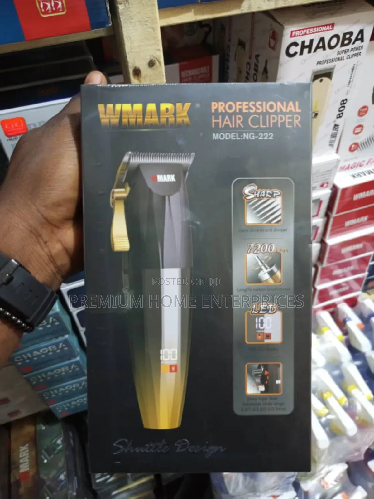 Wmark Ng-222 Cone-Shape Style Rechargeable Cordless Clipper