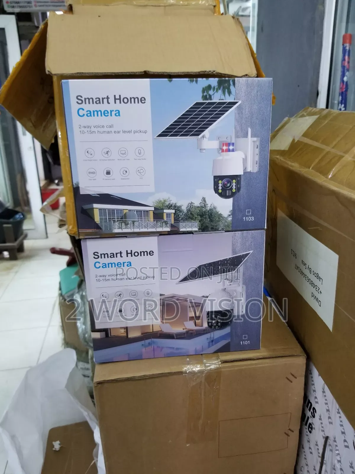 Wifi Solar PTZ Single Lens Camera V380 App