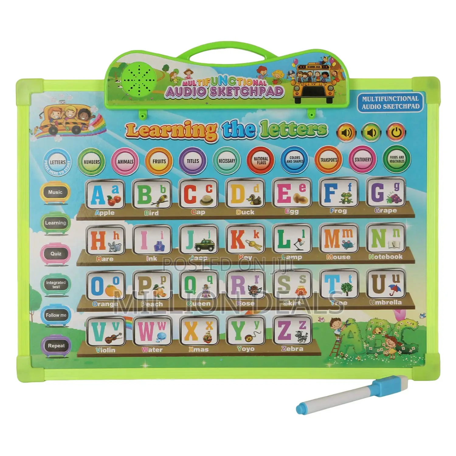 Multifunctional Audio Sketchpad for Kids Learning Toy Ages 3