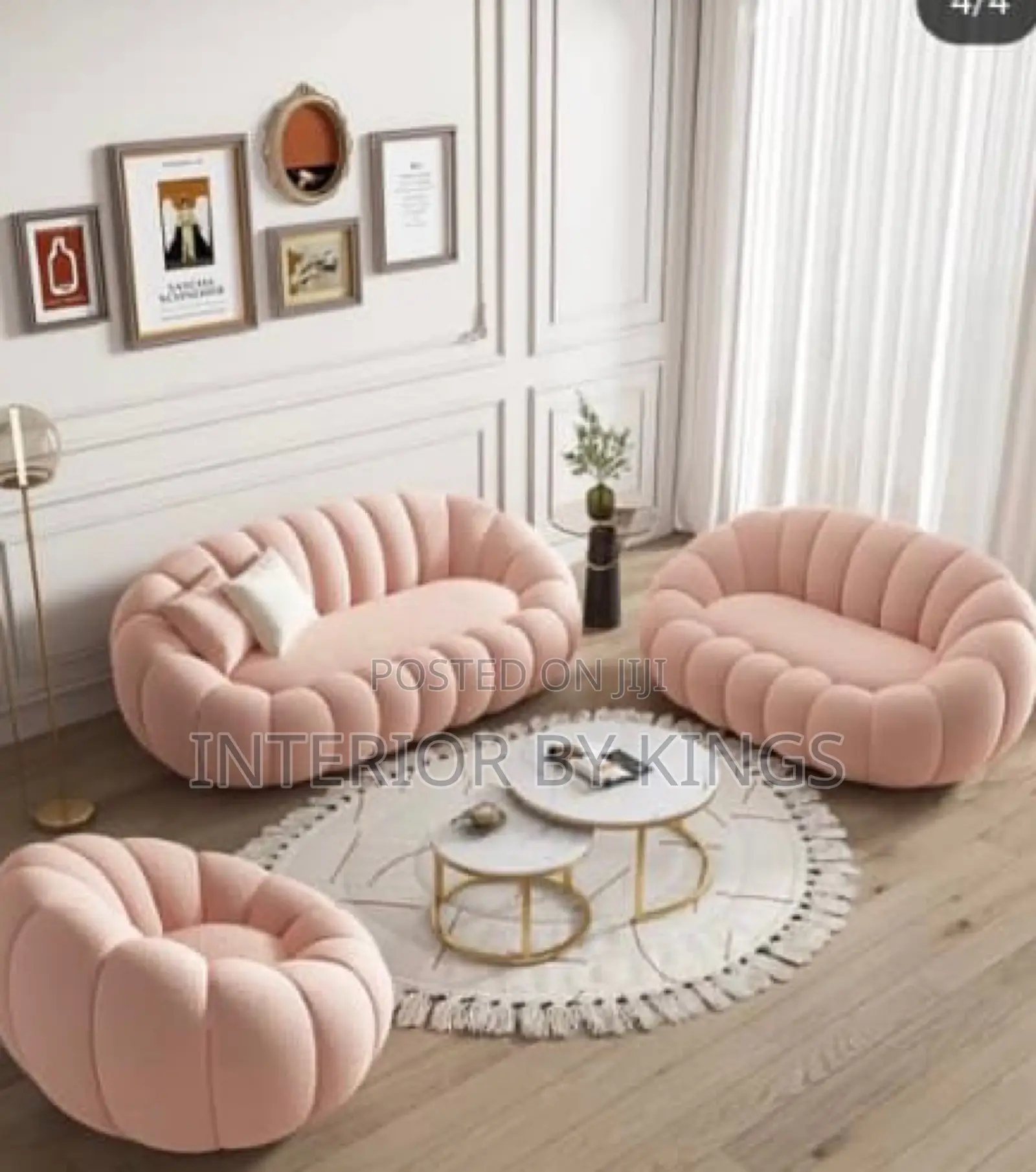 6 Seater Custom Made Sofa+ Center Table Can Be Made in Color