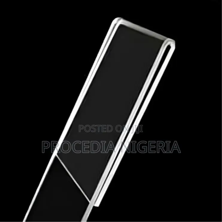 L-Shape Acrylic Display Stand, Paper Sign Holder