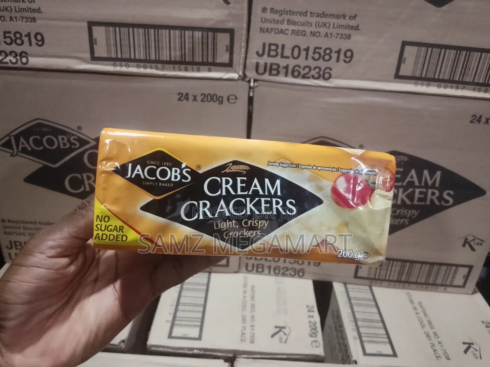 Jacob's Cream Crackers 24x200g