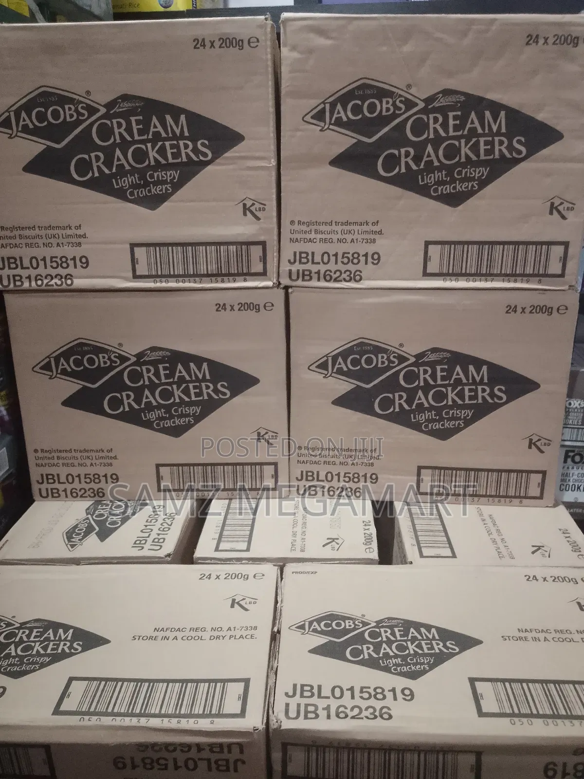 Jacob's Cream Crackers 24x200g