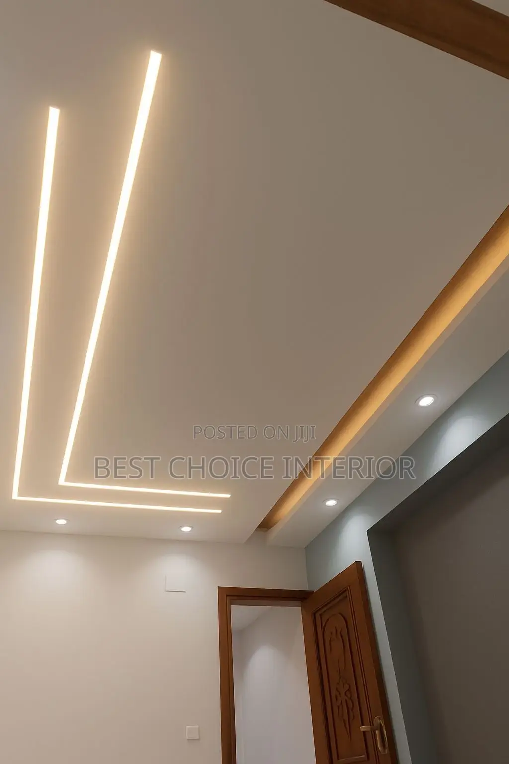 Pop Ceiling Interior Design With Lighting