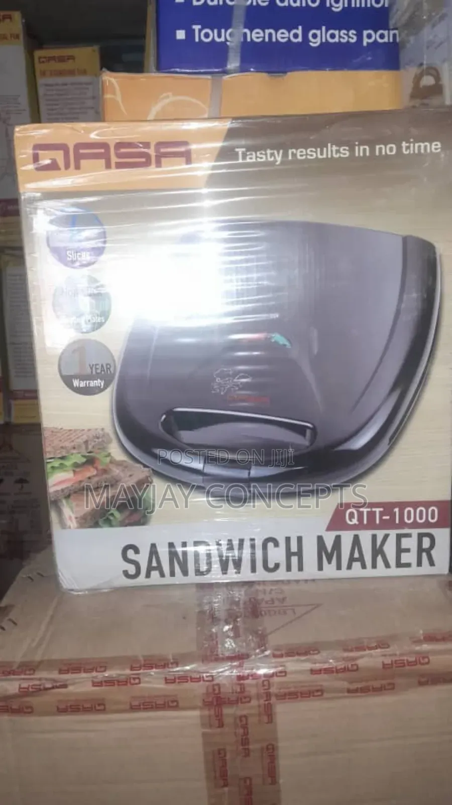 Qasa 4-slice Sandwich Maker–Easy Family-friendly! Qtt-1000