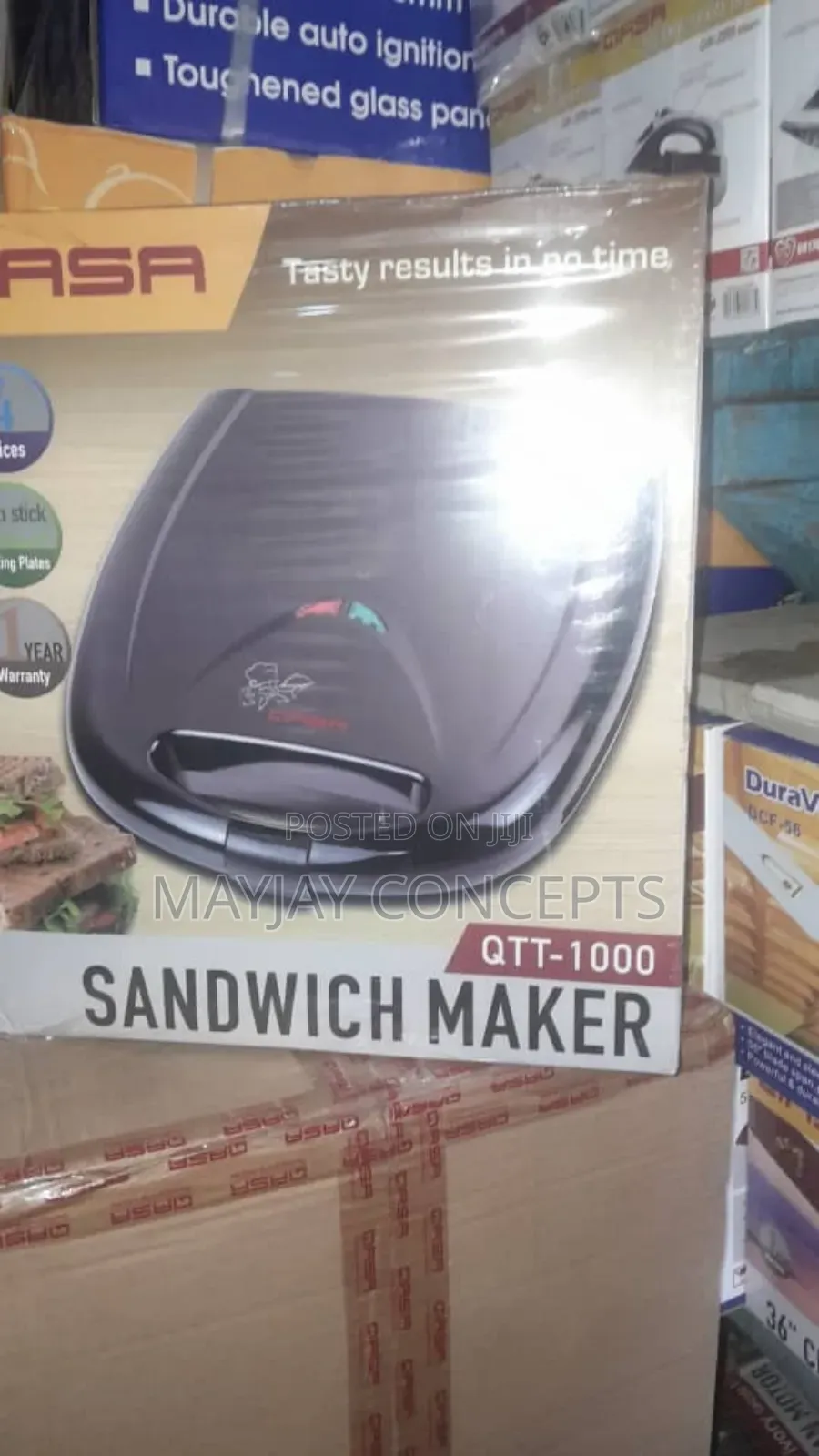 Qasa 4-slice Sandwich Maker–Easy Family-friendly! Qtt-1000
