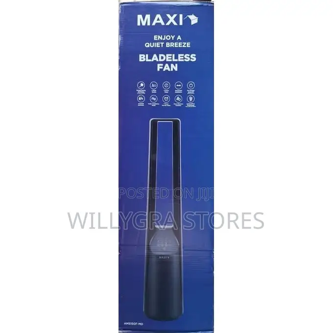 Maxi Bladeless Fan 40 Inch Black