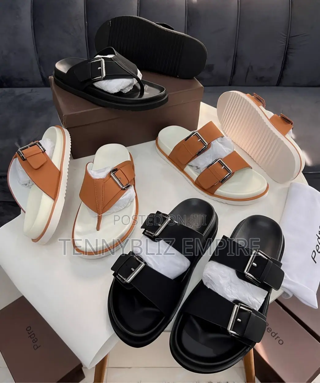 Fine Luxury Latest Collections of Pedro Slides
