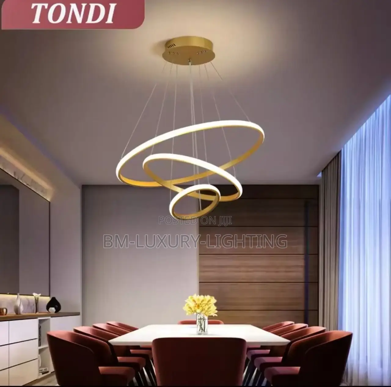 Nordic 3 Step Ring Chandeliers in Lagos