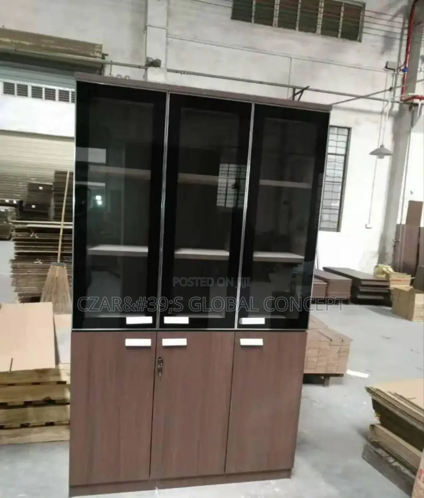 Executive 3 Doors Bookshelf