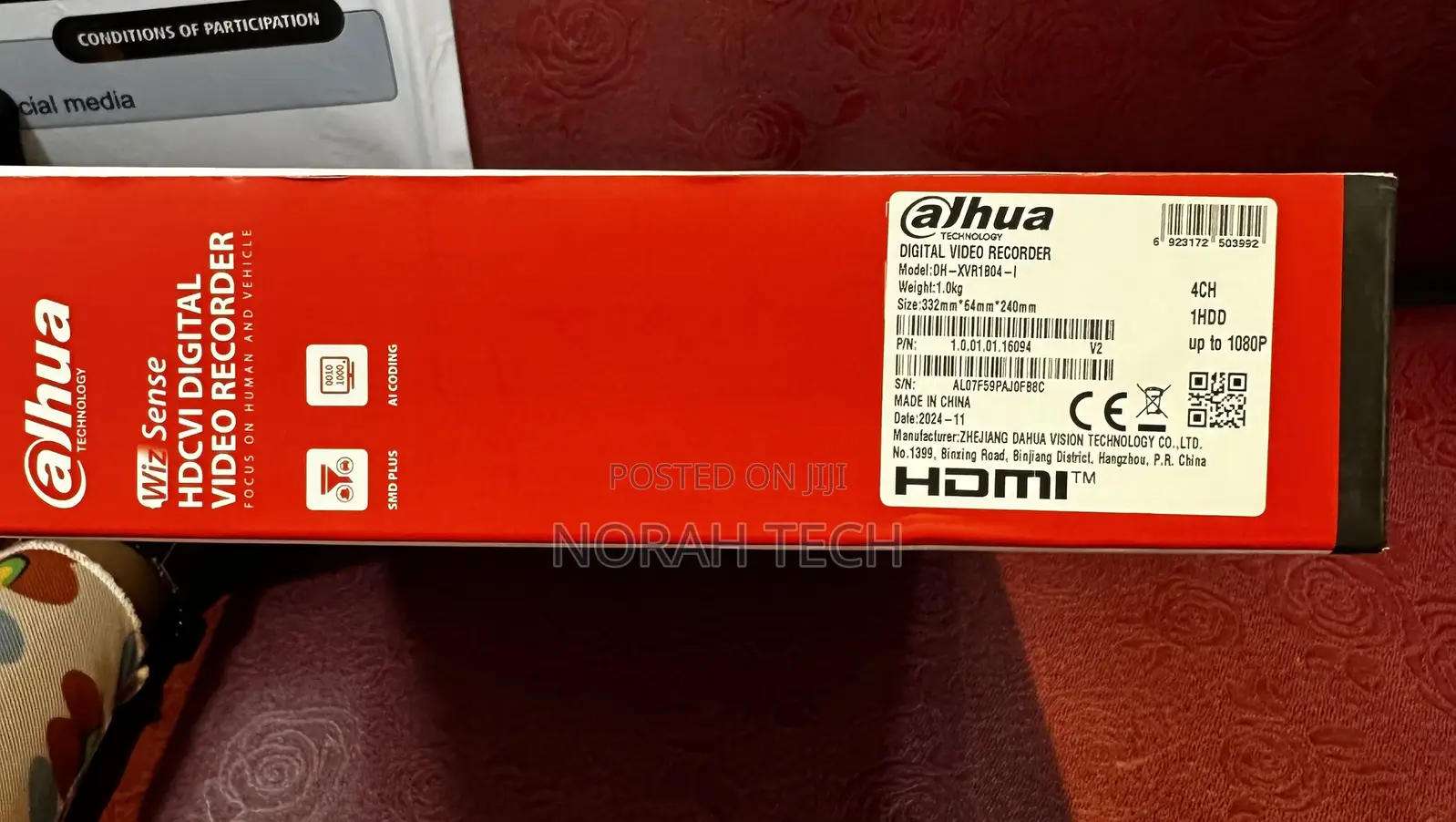 Dh-Xvr1b04-1 Dahua 4ch DVR