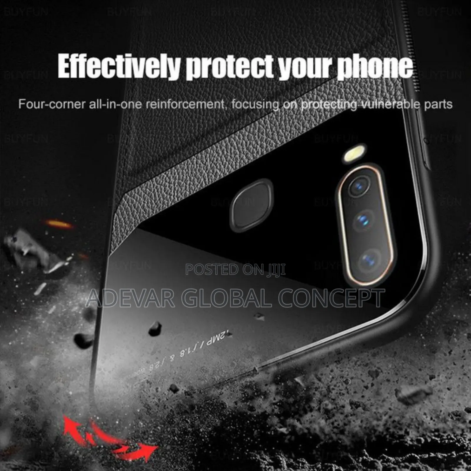 Vivo Y50 Y30 Soft Frame Protection Back Leather Pouch Case