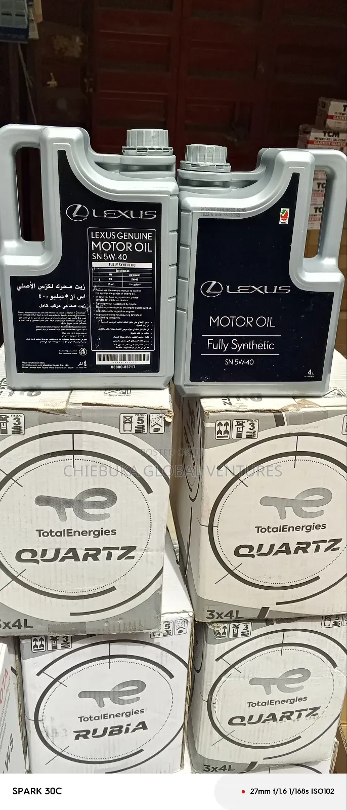 Lexus Motor Oil 4litres Fully Synthetic Engine Oil