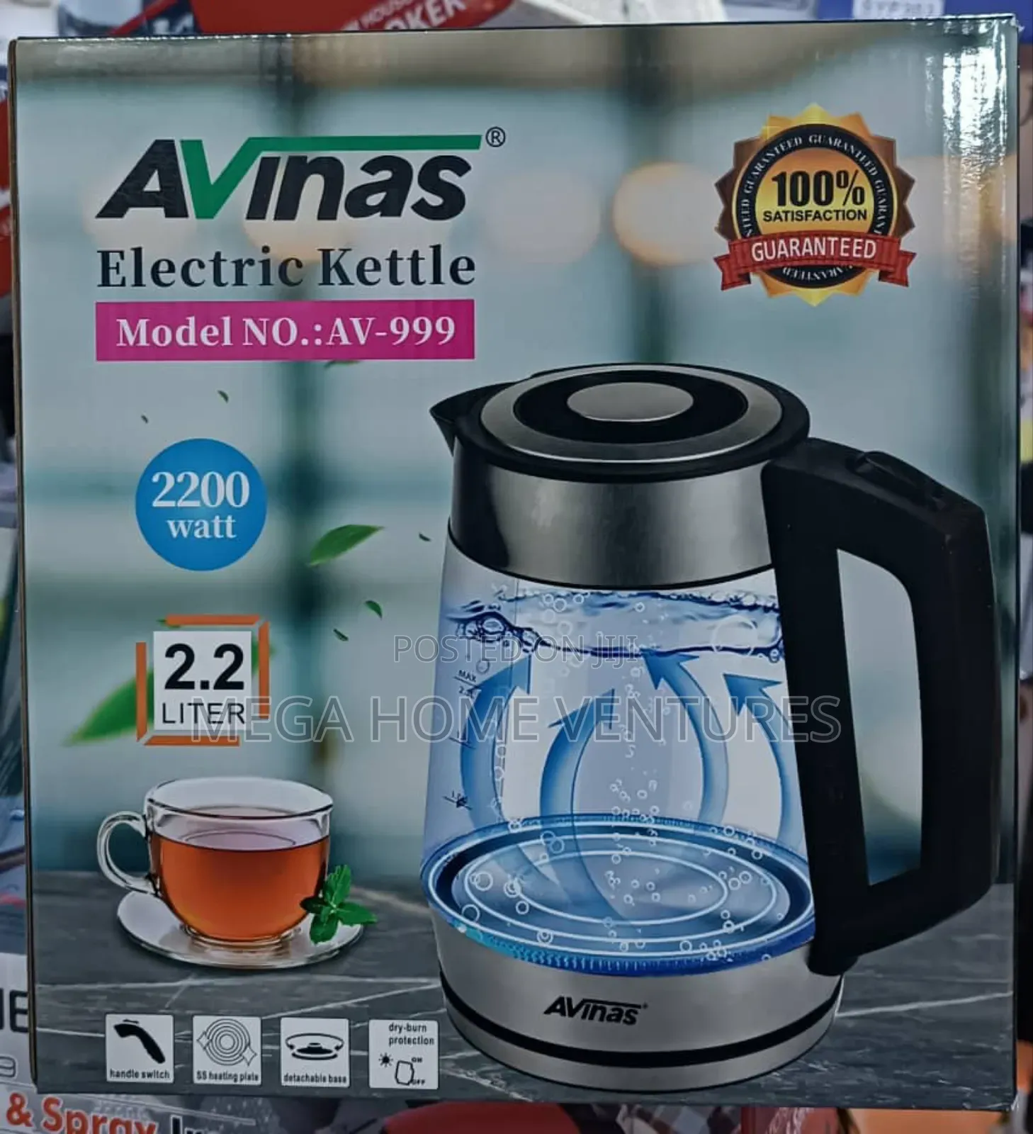 Avinas 2.2l Transparent Kettle