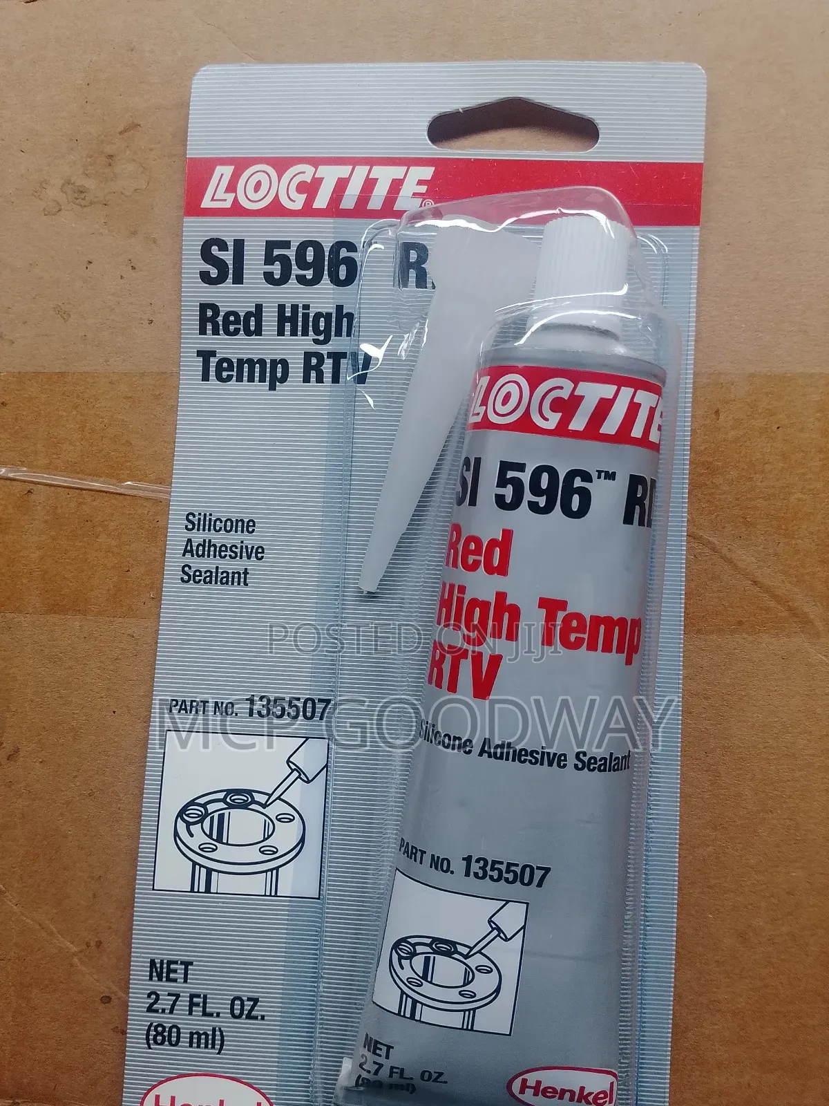 Loctite Si 596 RTV Red High Temperature