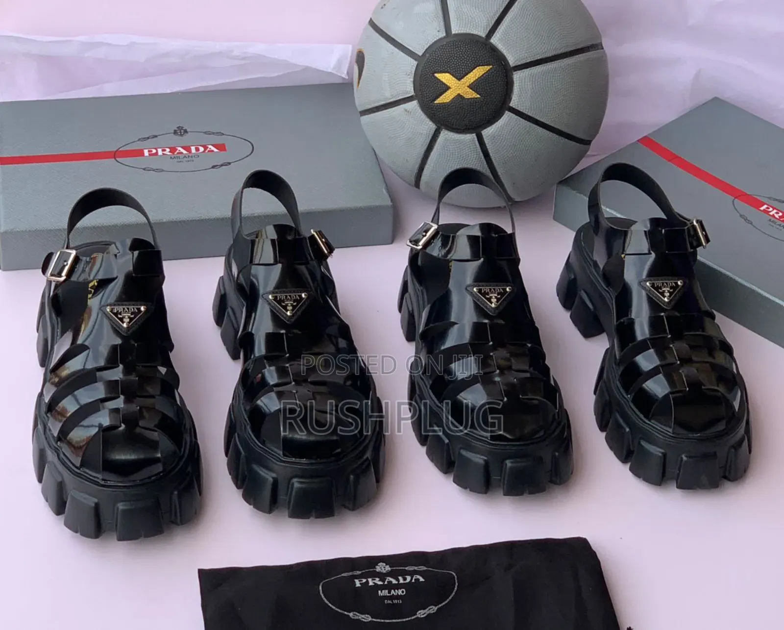 Prada Luxury Chunky Sandals