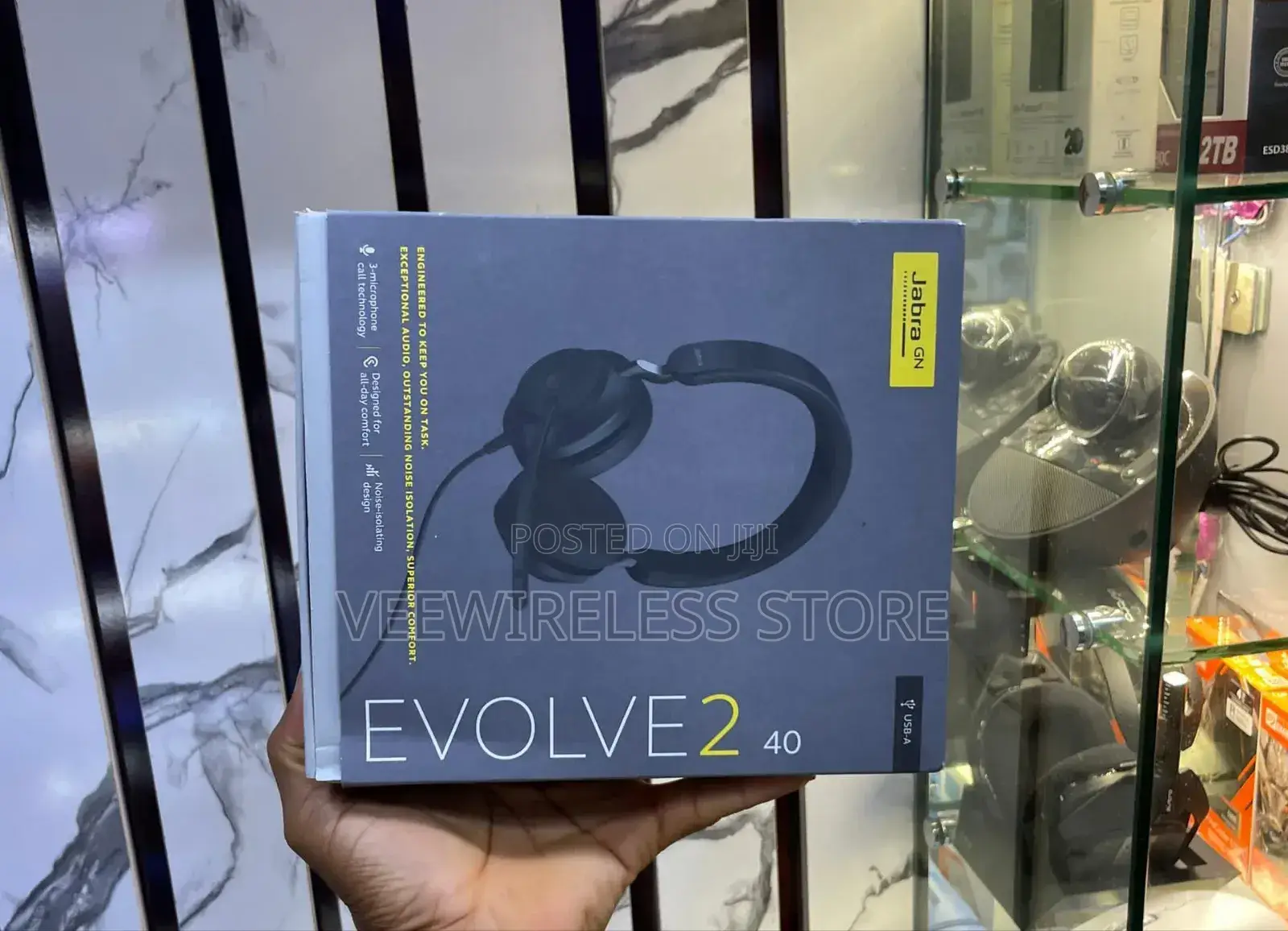 Jabra Evolve2 40 Se Stereo Wired on-Ear Headset