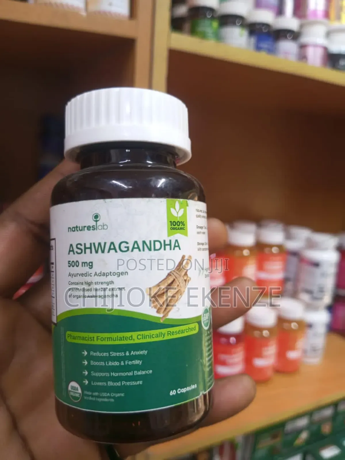 Natures Lab Ashwangandha 500mg X 60 Capaules
