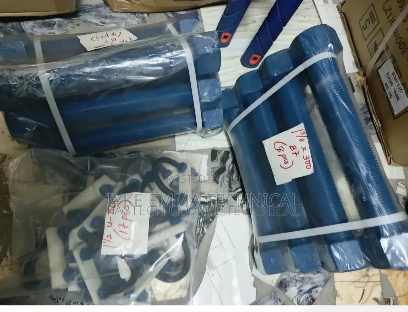 Teflon Coated Stud Bolt (1-3/8" X 300mm Lg) (Gr-B7/ 2h)
