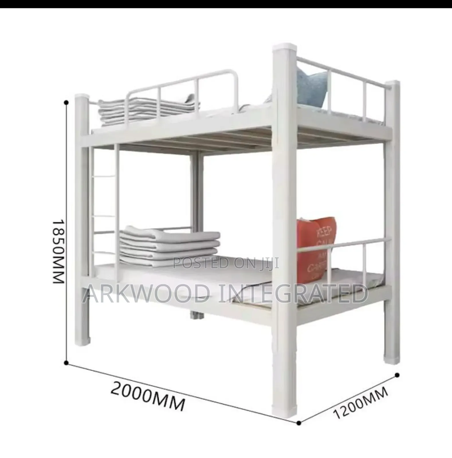 Foreign Made Adults Detachable Metal Bunk Bed 3/6